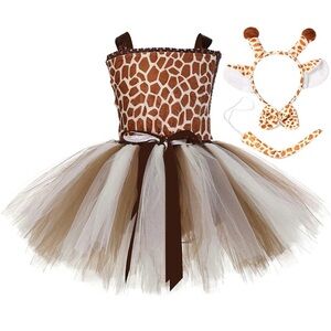 Tutu Deer/Giraffe Costume with Giraffe Headband